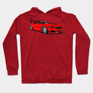 MUSTANG WIDEBODY RED Hoodie